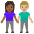 Woman And Man Holding Hands Medium Dark Skin Tone Medium Light Skin Tone Emoji from Noto Emoji Set