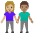 Woman And Man Holding Hands Medium Light Skin Tone Medium Skin Tone Emoji from Noto Emoji Set