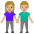 Woman And Man Holding Hands Medium Light Skin Tone Emoji from Noto Emoji Set