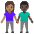 Woman And Man Holding Hands Medium Skin Tone Dark Skin Tone Emoji from Noto Emoji Set