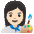 Woman Artist Light Skin Tone Emoji from Noto Emoji Set