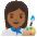 Woman Artist Medium Dark Skin Tone Emoji from Noto Emoji Set