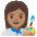 Woman Artist Medium Skin Tone Emoji from Noto Emoji Set