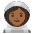Woman Astronaut Medium Dark Skin Tone Emoji from Noto Emoji Set