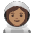 Woman Astronaut Medium Skin Tone Emoji from Noto Emoji Set