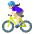 Woman Biking Light Skin Tone Emoji from Noto Emoji Set