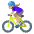 Woman Biking Medium Light Skin Tone Emoji from Noto Emoji Set