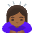Woman Bowing Medium Dark Skin Tone Emoji from Noto Emoji Set