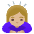 Woman Bowing Medium Light Skin Tone Emoji from Noto Emoji Set