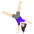 Woman Cartwheeling Light Skin Tone Emoji from Noto Emoji Set