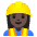 Woman Construction Worker Dark Skin Tone Emoji from Noto Emoji Set
