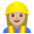 Woman Construction Worker Medium Light Skin Tone Emoji from Noto Emoji Set