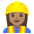 Woman Construction Worker Medium Skin Tone Emoji from Noto Emoji Set
