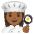 Woman Cook Medium Dark Skin Tone Emoji from Noto Emoji Set