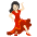Woman Dancing Light Skin Tone Emoji from Noto Emoji Set