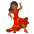 Woman Dancing Medium Dark Skin Tone Emoji from Noto Emoji Set