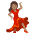 Woman Dancing Medium Skin Tone Emoji from Noto Emoji Set