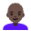 Woman Dark Skin Tone Bald Emoji from Noto Emoji Set