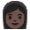 Woman Dark Skin Tone Emoji from Noto Emoji Set