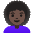 Woman Dark Skin Tone Curly Hair Emoji from Noto Emoji Set