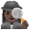 Woman Detective Dark Skin Tone Emoji from Noto Emoji Set