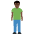 Man Standing Dark Skin Tone Emoji from Twemoji Set