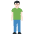 Man Standing Light Skin Tone Emoji from Twemoji Set