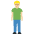 Man Standing Medium Light Skin Tone Emoji from Twemoji Set