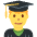 Man Student Emoji from Twemoji Set