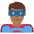 Man Superhero Medium Dark Skin Tone Emoji from Twemoji Set
