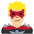 Man Supervillain Medium Light Skin Tone Emoji from Twemoji Set