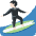 Man Surfing Light Skin Tone Emoji from Twemoji Set