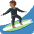 Man Surfing Medium Dark Skin Tone Emoji from Twemoji Set