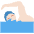 Man Swimming Light Skin Tone Emoji from Twemoji Set