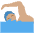 Man Swimming Medium Skin Tone Emoji from Twemoji Set