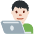 Man Technologist Light Skin Tone Emoji from Twemoji Set