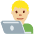 Man Technologist Medium Light Skin Tone Emoji from Twemoji Set