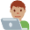 Man Technologist Medium Skin Tone Emoji from Twemoji Set