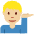 Man Tipping Hand Medium Light Skin Tone Emoji from Twemoji Set