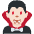 Man Vampire Light Skin Tone Emoji from Twemoji Set