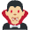 Man Vampire Medium Light Skin Tone Emoji from Twemoji Set