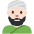 Man Wearing Turban Light Skin Tone Emoji from Twemoji Set