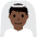 Man With Veil Dark Skin Tone Emoji from Twemoji Set