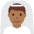 Man With Veil Medium Dark Skin Tone Emoji from Twemoji Set