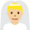 Man With Veil Medium Light Skin Tone Emoji from Twemoji Set