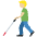 Man With White Cane Medium Light Skin Tone Emoji from Twemoji Set