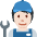 Mechanic Light Skin Tone Emoji from Twemoji Set