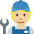 Mechanic Medium Light Skin Tone Emoji from Twemoji Set