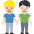 Men Holding Hands Medium Light Skin Tone Light Skin Tone Emoji from Twemoji Set