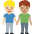 Men Holding Hands Medium Light Skin Tone Medium Skin Tone Emoji from Twemoji Set